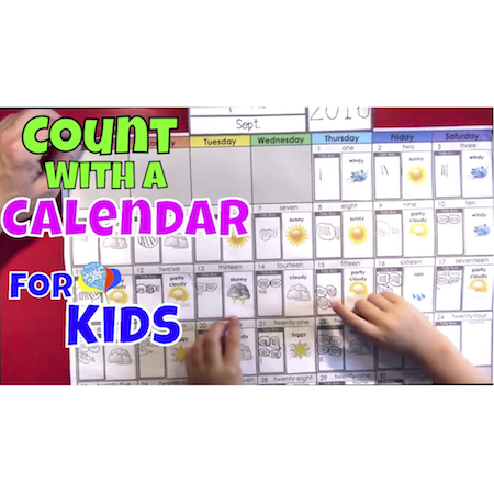 Learn How To Count With A Calendar For Kids | Cool Math For Kids