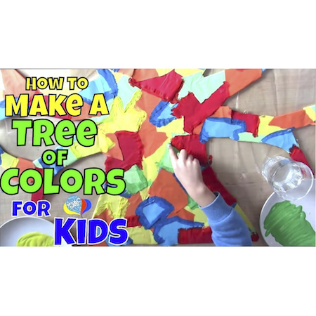 How To Make An Action Tree Of Colors For Kids | Creative Arts For Kids
