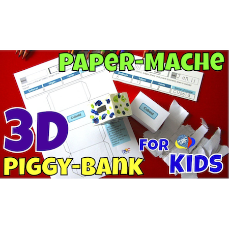 Learn How To Papier-Mache 3D Piggy-Banks | Creative Art Kids