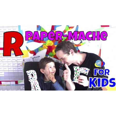 How To Make Letter R 3D | Papier-Mache For Kids