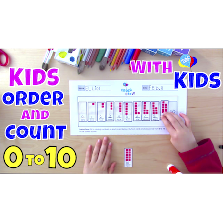 Learn How to Order and Count Numbers 0 to 10 for Kids