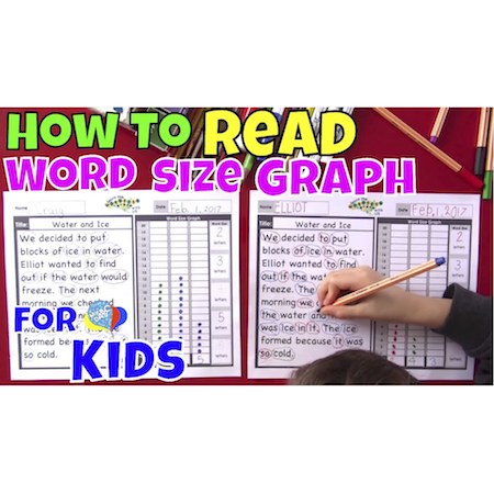 How To Read With A Word Size Graph For Kids | Language Arts For Kids