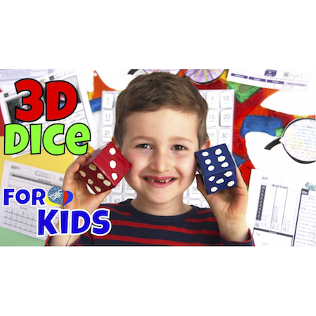 How to Make Giant Dice from 3D Cubes for Kids