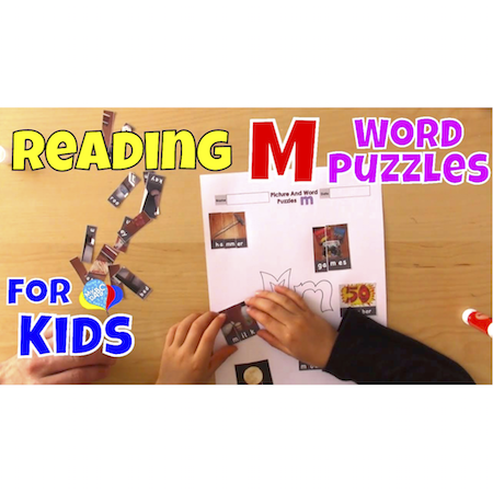 M Word Puzzles | Reading Language Arts For Kids