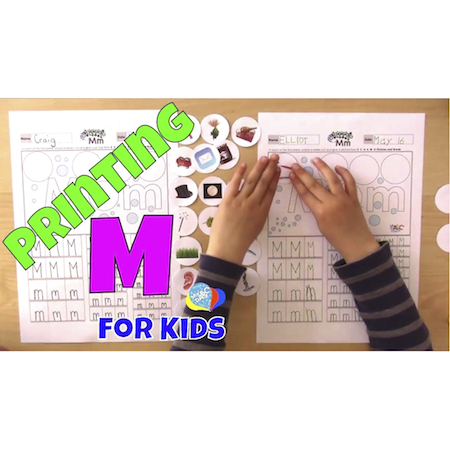 Mm Printing and Picture Find Letter Learning Resource For Kids