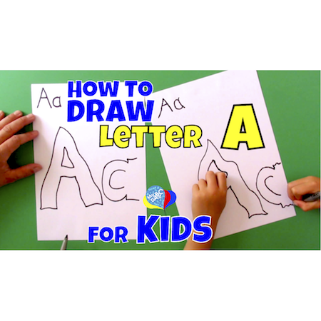 Easy Letter A Drawing For Kids