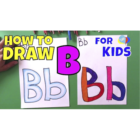 Learn How To Draw Letter B For Kids | Creative Art Kids
