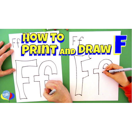 How to Draw and Learn Letter Ff for Kids